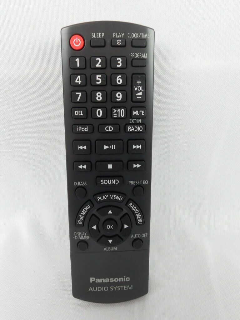 PANASONIC AUDIO SYSTEM Remote Control Replacement - Model No. N2QAYB000640 