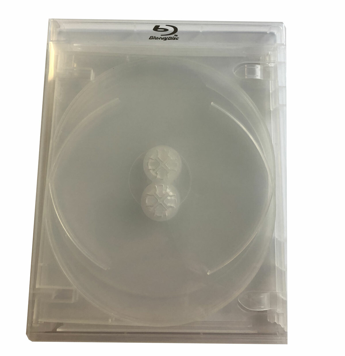 New Clear 20 MegaDisc 15mm Blu-ray Replacement Case Holds 5 Discs (5 Tray) box