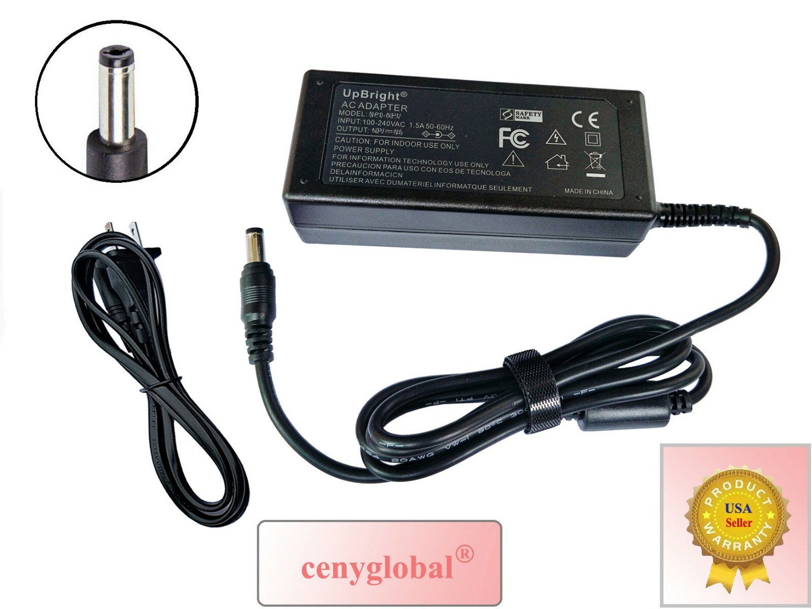 AC Adapter For Tech STD-2427P STD-2427PA DC 24V 2.7A 65W DC24V Power Supply PSU 