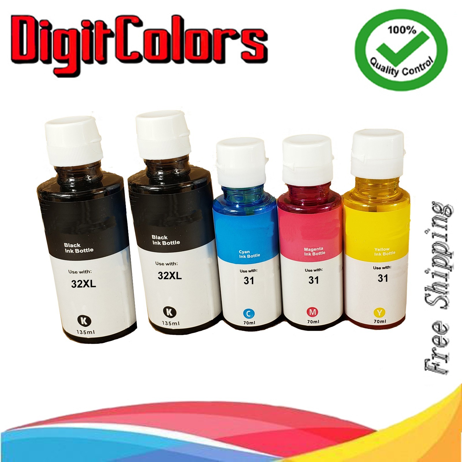 DC 32XL 31 Refill ink Bottle for Smart Tank Printer 551 651 550 555 558 570 571