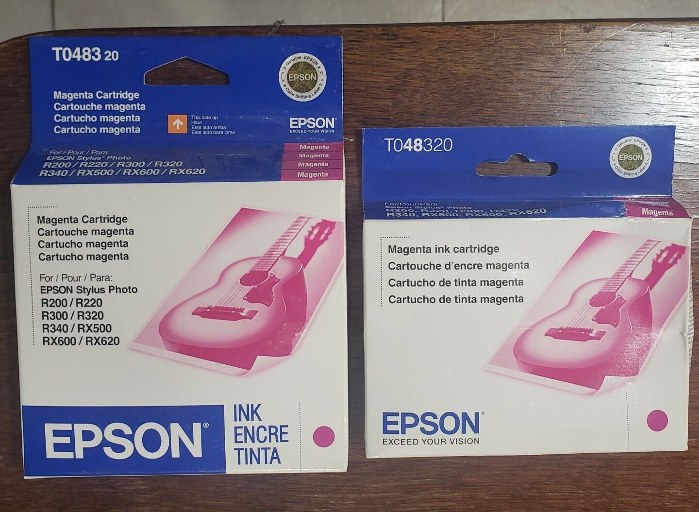 Genuine Epson Ink Magenta Cartridge T048320 brand new in boxes. There are two 
