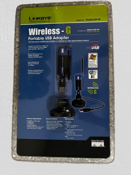 Cisco-Linksys Wireless-G Portable USB Adapter (Model: WUSB54GP-BP)