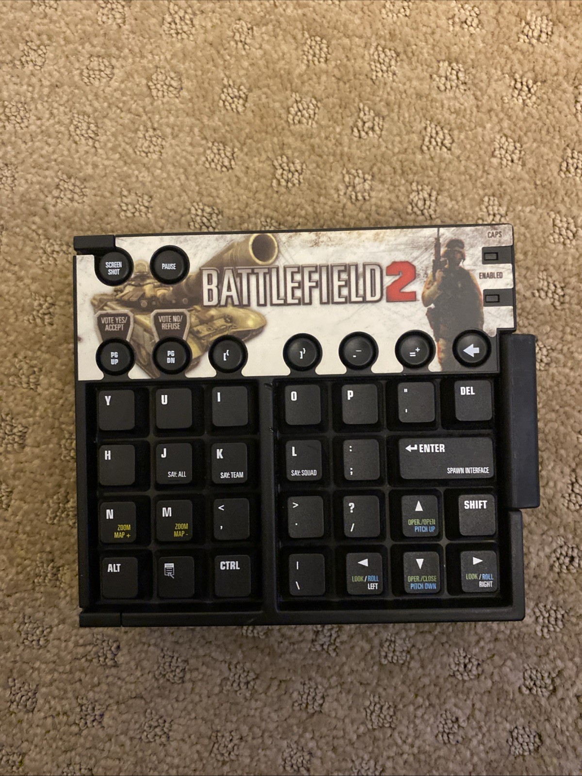 Limited Edition Battlefield 2 Collapsible Keyboard Z Board Keyboard Only