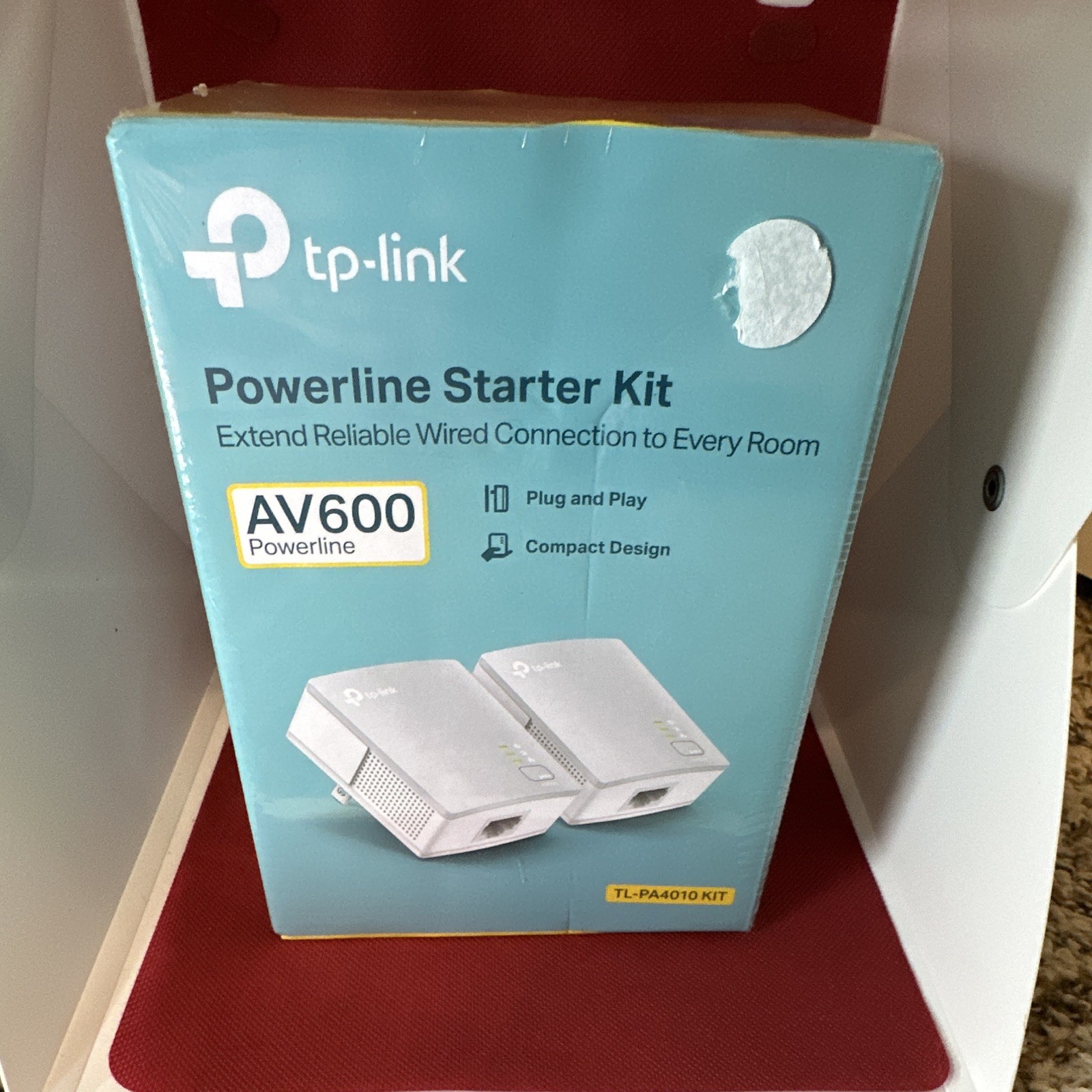 TP-LINK AV600 600Mbps Powerline Starter Kit, 2 Adapters, TL-PA4010 KIT