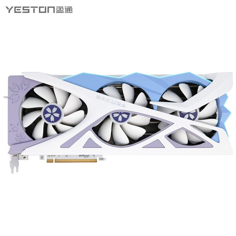 Yeston RX9070GRE-12G RX 9070 GRE 12GB D6 Sakura OC Graphics Card