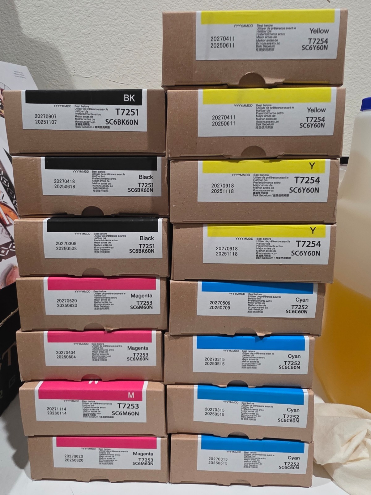 GENUINE Epson DG CYAN Ink 600ml For F2100 & F2000 (T725A) - 2027