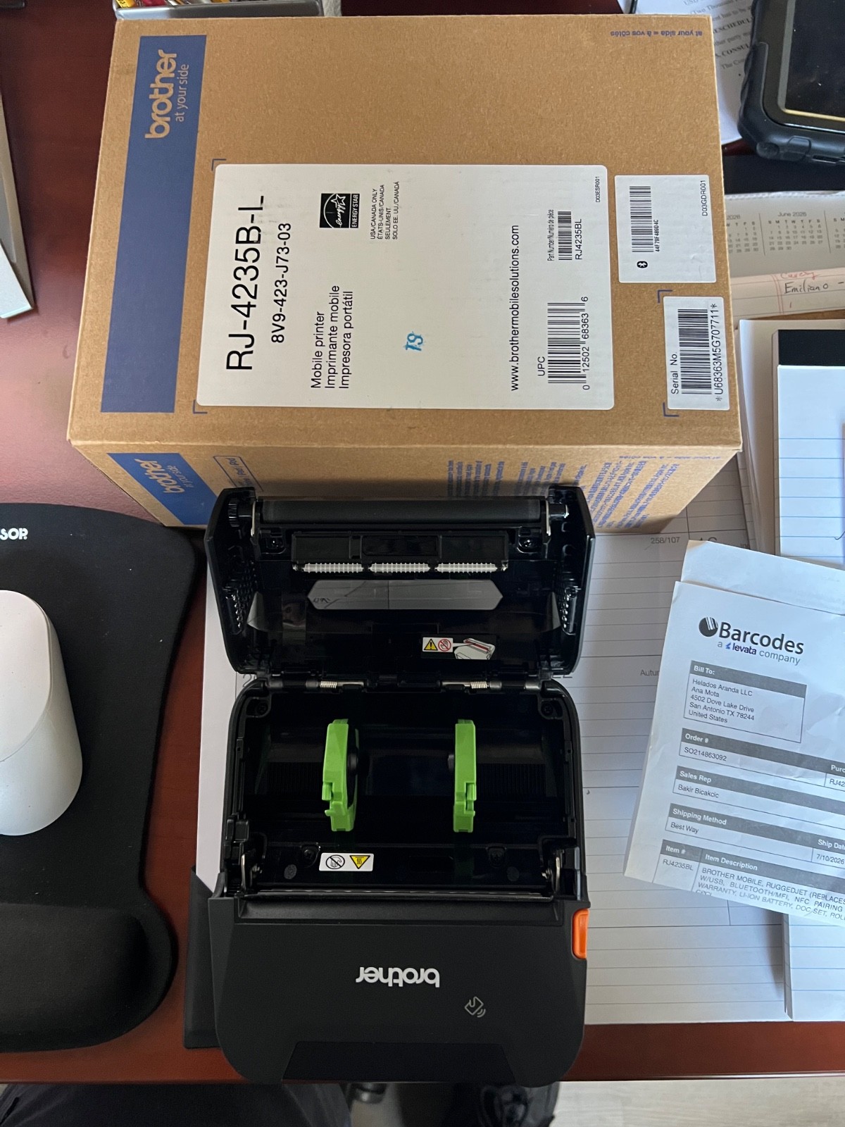 brother RJ-4235B-L ruggerd jet mobile printer