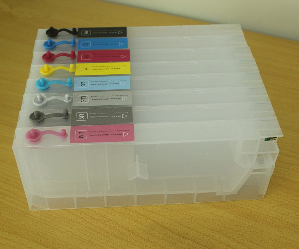 8PC Refillable ink cartridge for Epson Stylus Pro4000/4400/7600/ 9600 Printer