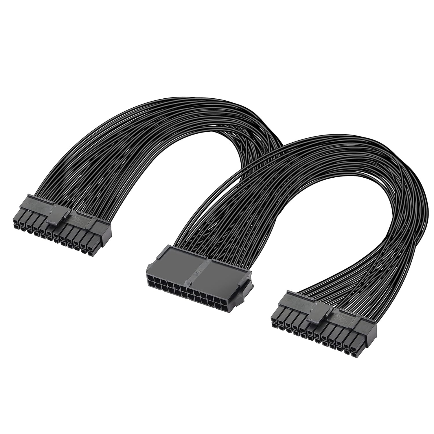 PSU Power Supply 24-Pin ATX Motherboard Splitter Cable,24Pin(20+4) for Dual ATX