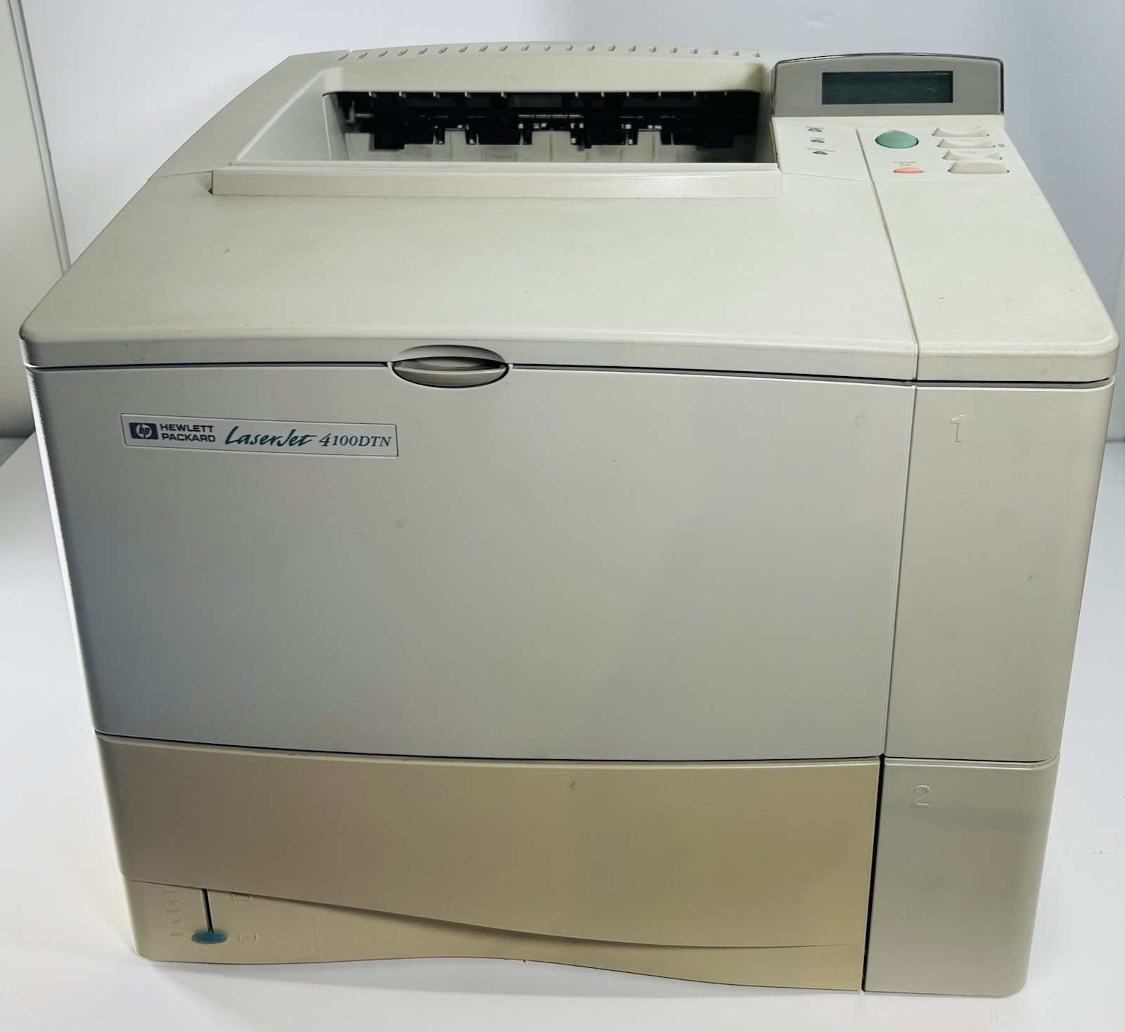 HP LaserJet 4100dtn Monochrome Laser Printer Duplex Network Trays NO TONER