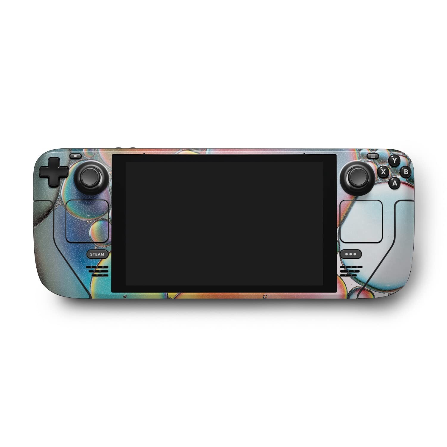 MightySkins Glossy Glitter Skin Compatible with Valve Steam Deck - Rainbow Bu...