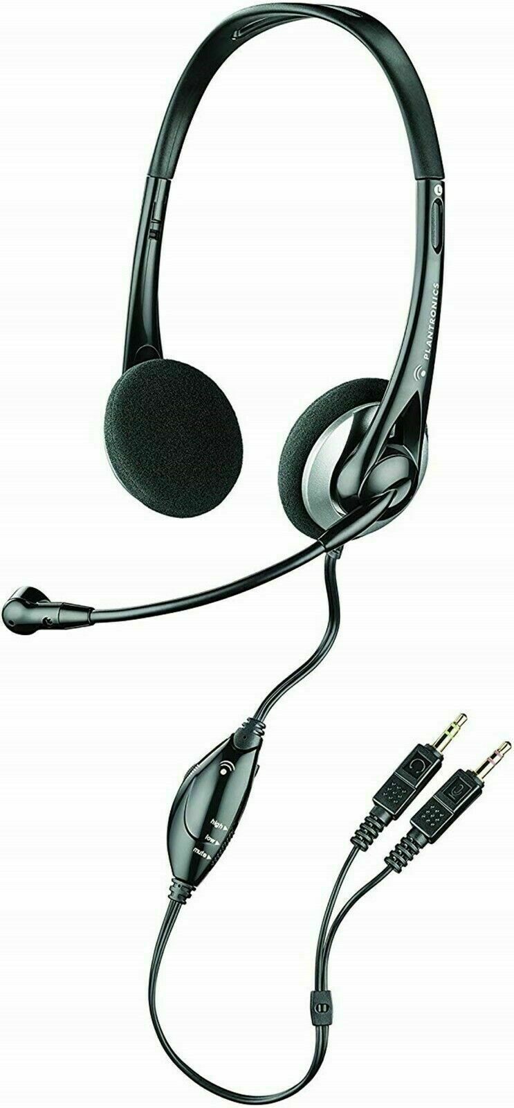 Plantronics Audio 326 Wired Noise Canceling PC Stereo Headset Brand New 