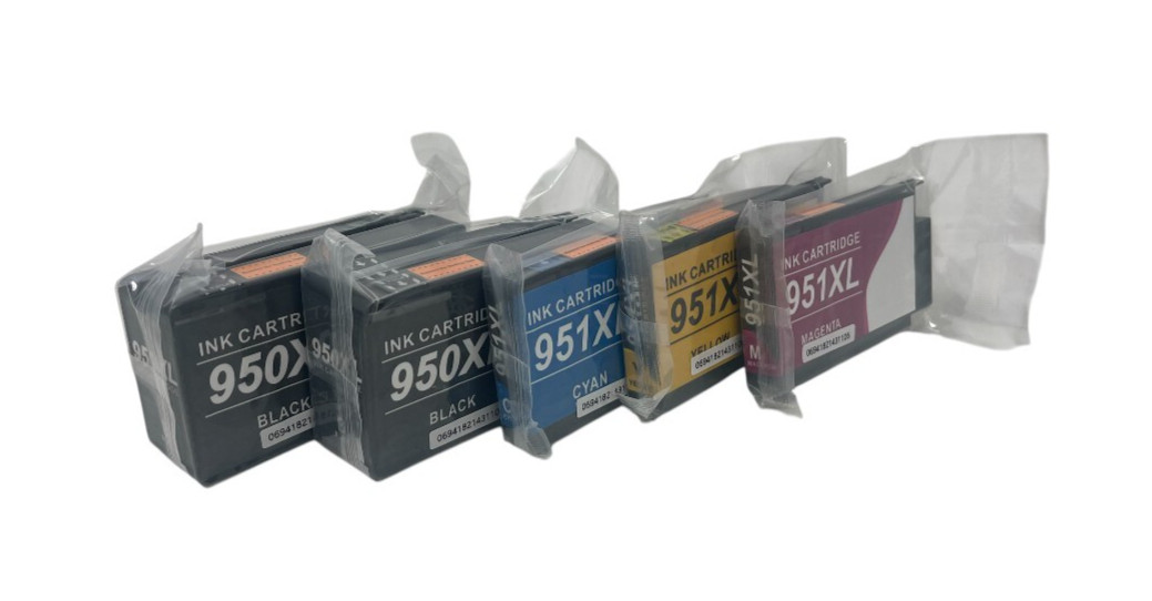 Kingjet Compatible for HP 950XL 951XL Combo 5 Pack (X2Black/Cyan/Magenta/Yellow)