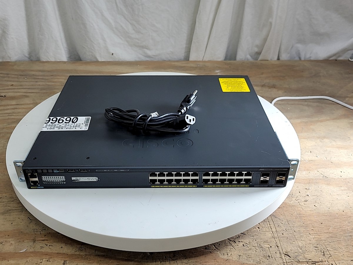 Cisco Catalyst 2960-X Series WS-C2960X-24PS-L V05 Network Switch SEE NOTES