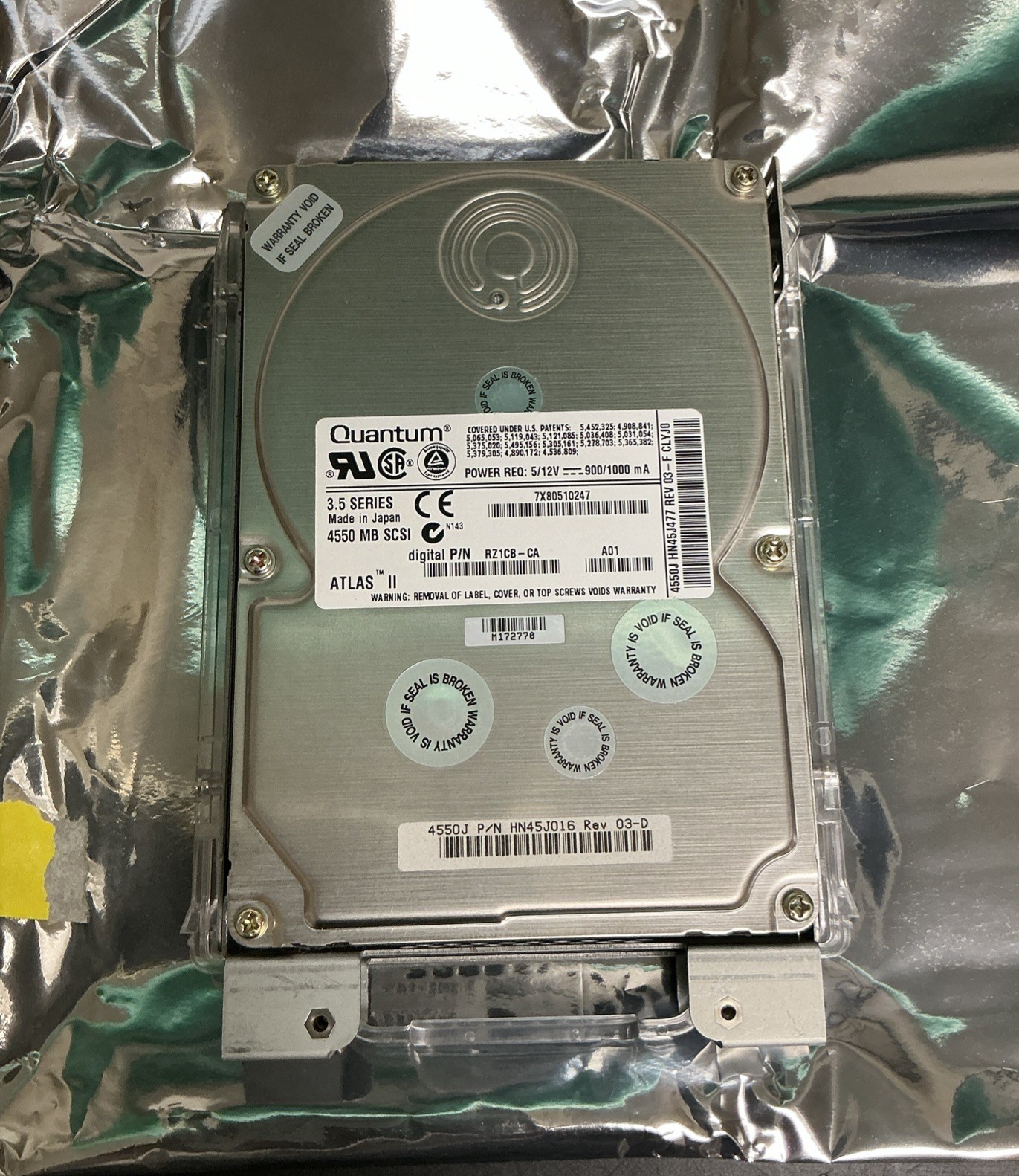 Quantum Atlas II 3.5 Series 4550 MB SCSI Hard Drive