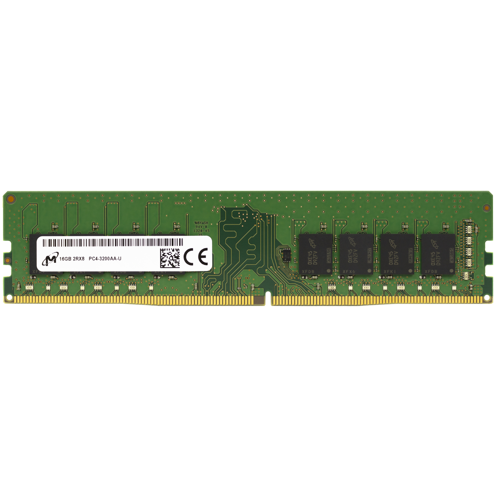 Micron 16GB DDR4 3200 MHz PC4-25600 DIMM 288-Pin 2Rx8 Desktop Memory RAM 1x 16G