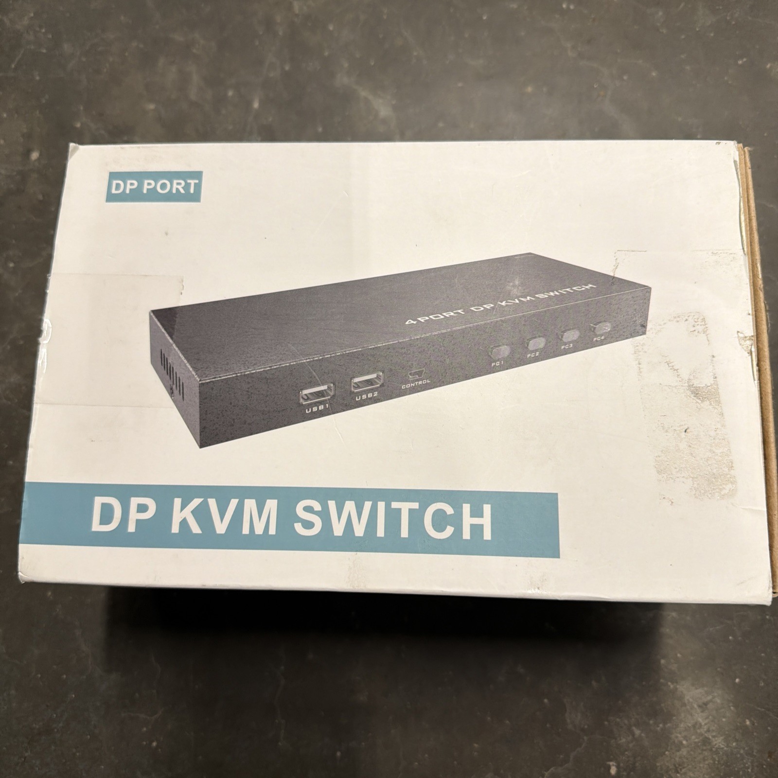 MT-VIKI 2-Port DisplayPort USB 2.0 KVM Switch 4K@60Hz Hot Plug LED Hub