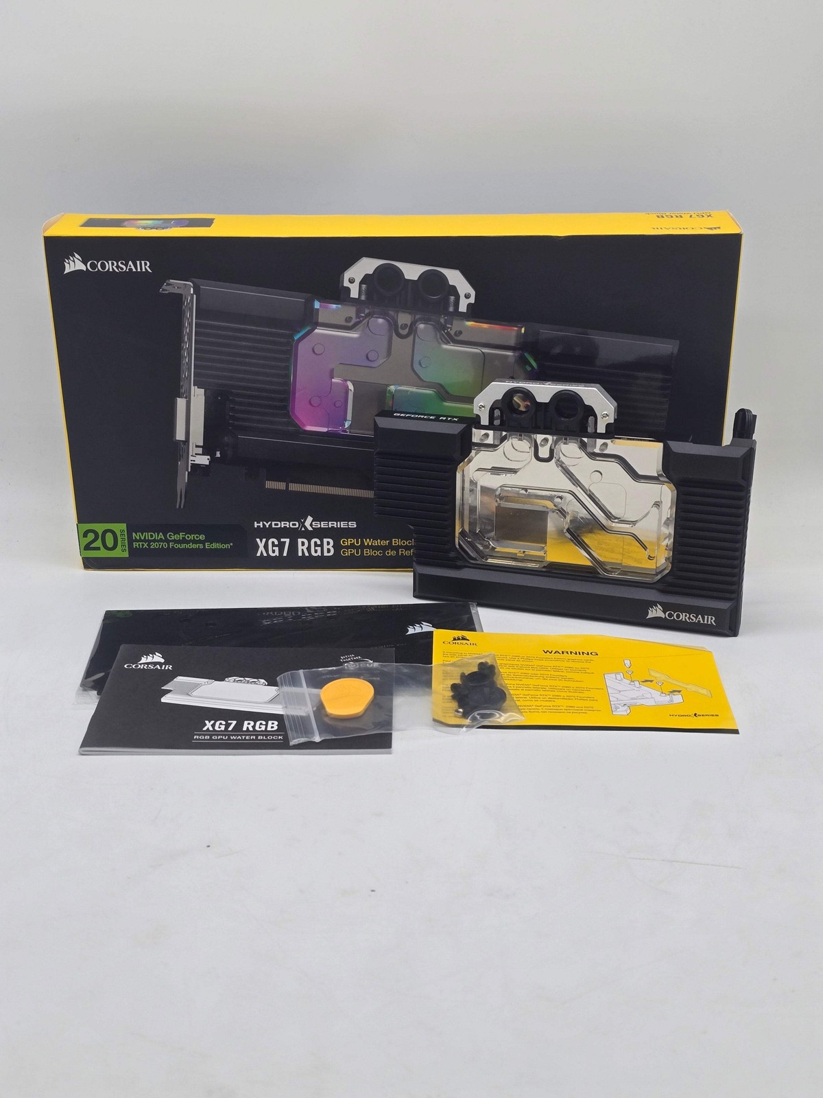 Corsair XG7 RGB Hydro Series GPU Water Block Liquid Cooling Kit Used
