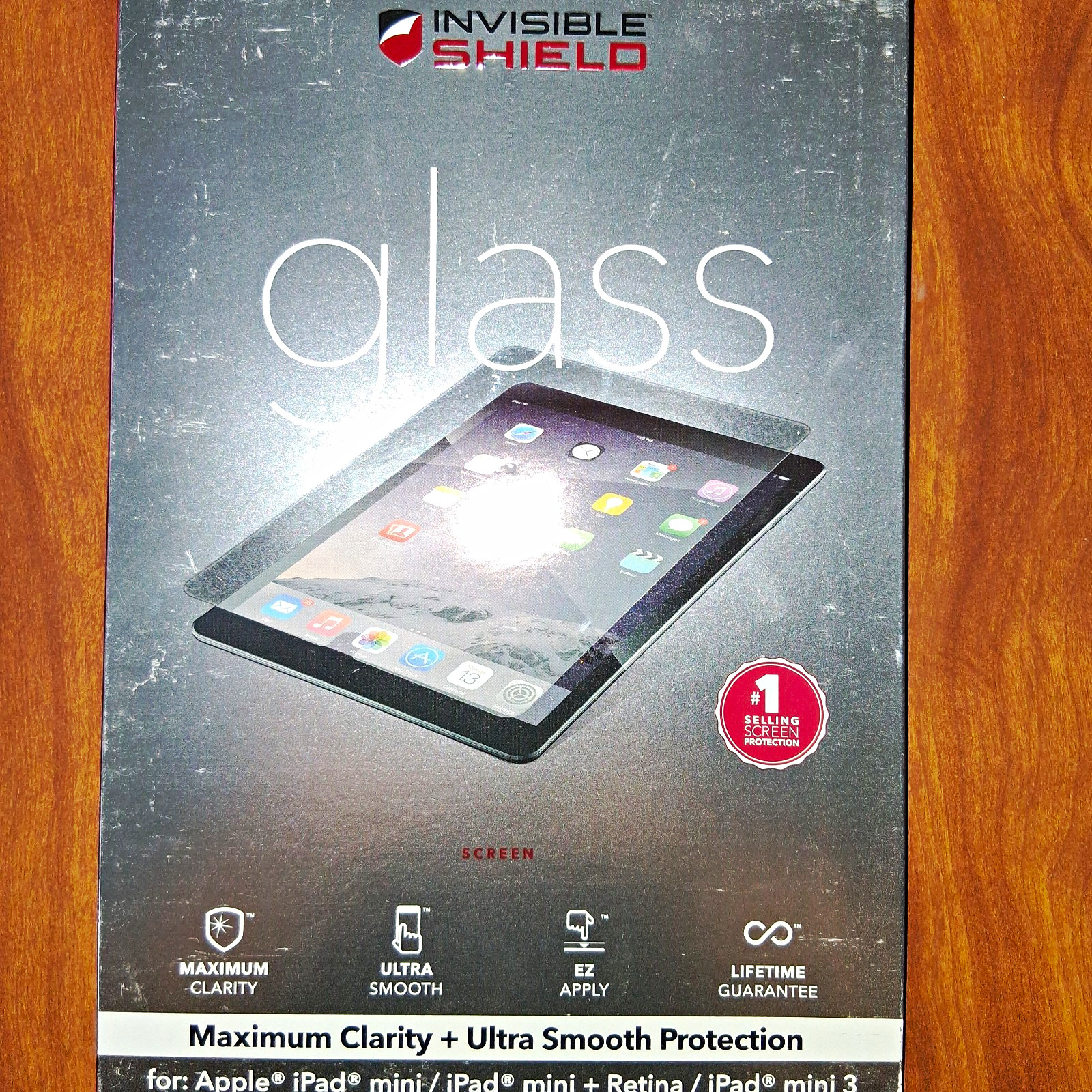InvisibleShield Tempered Glass Screen Protector iPad mini/Retina/3 7.9 Clear