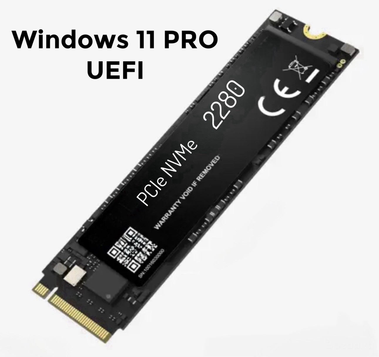 1TB PCle NVME SSD 2280 with Windows 11 PRO UEFI New Open Box Single Notch