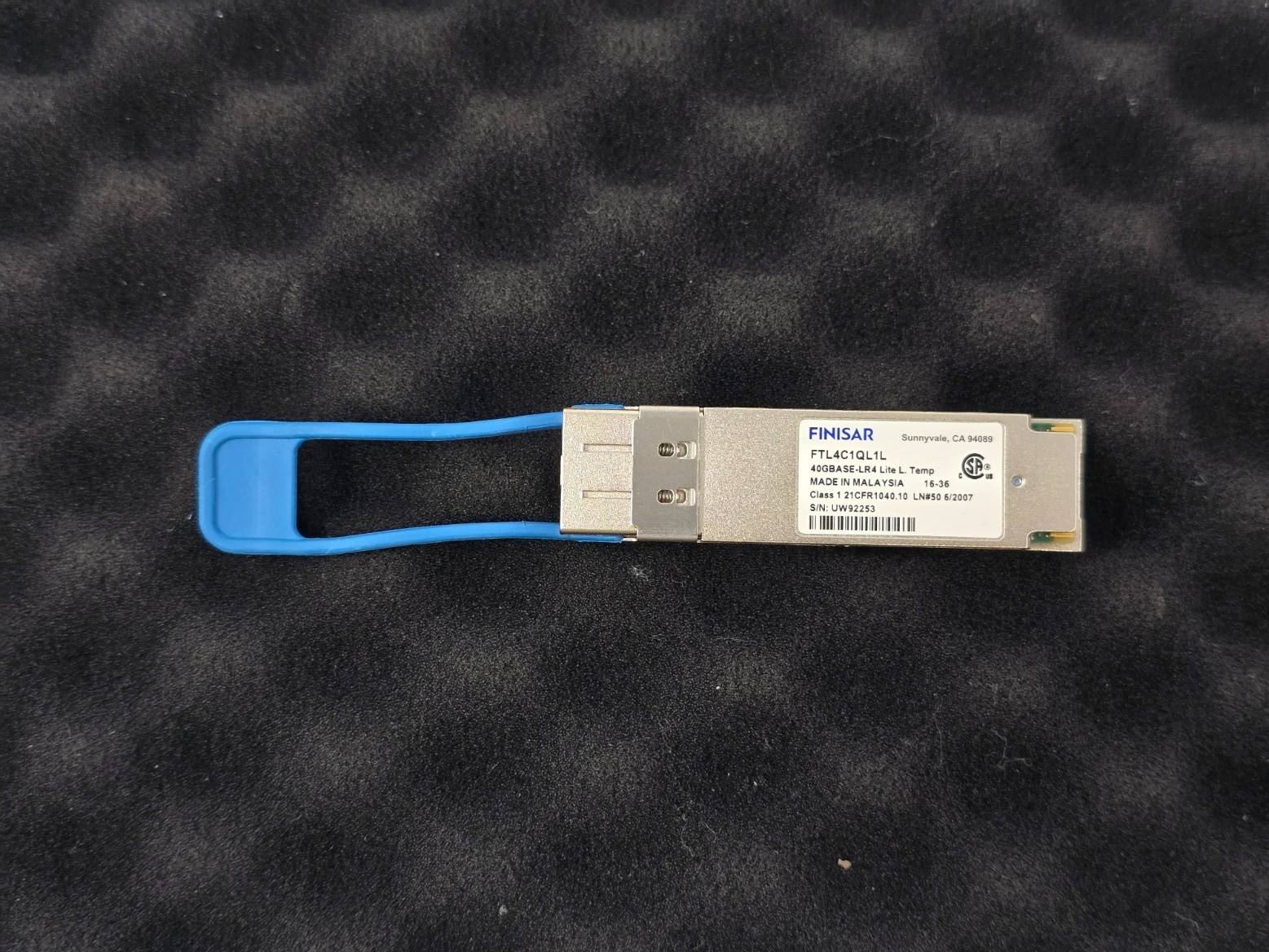 Finisar FTL4C1QL1L 40GBASE-LR4 QSFP+ 2km SMF Optical Transceiver – Used