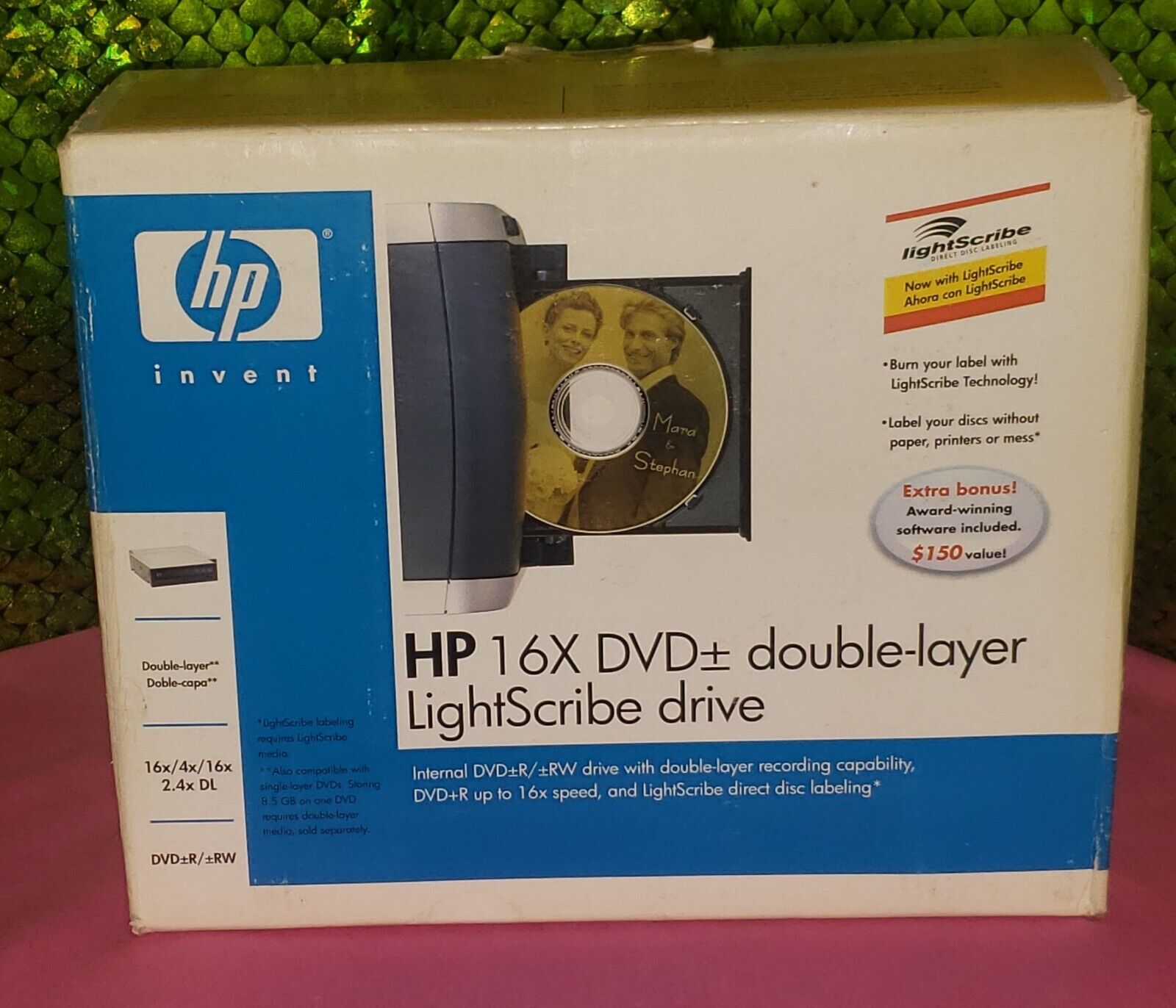 HP DVD840 External Super Multi DVD Writer LightScribe Dual Layer