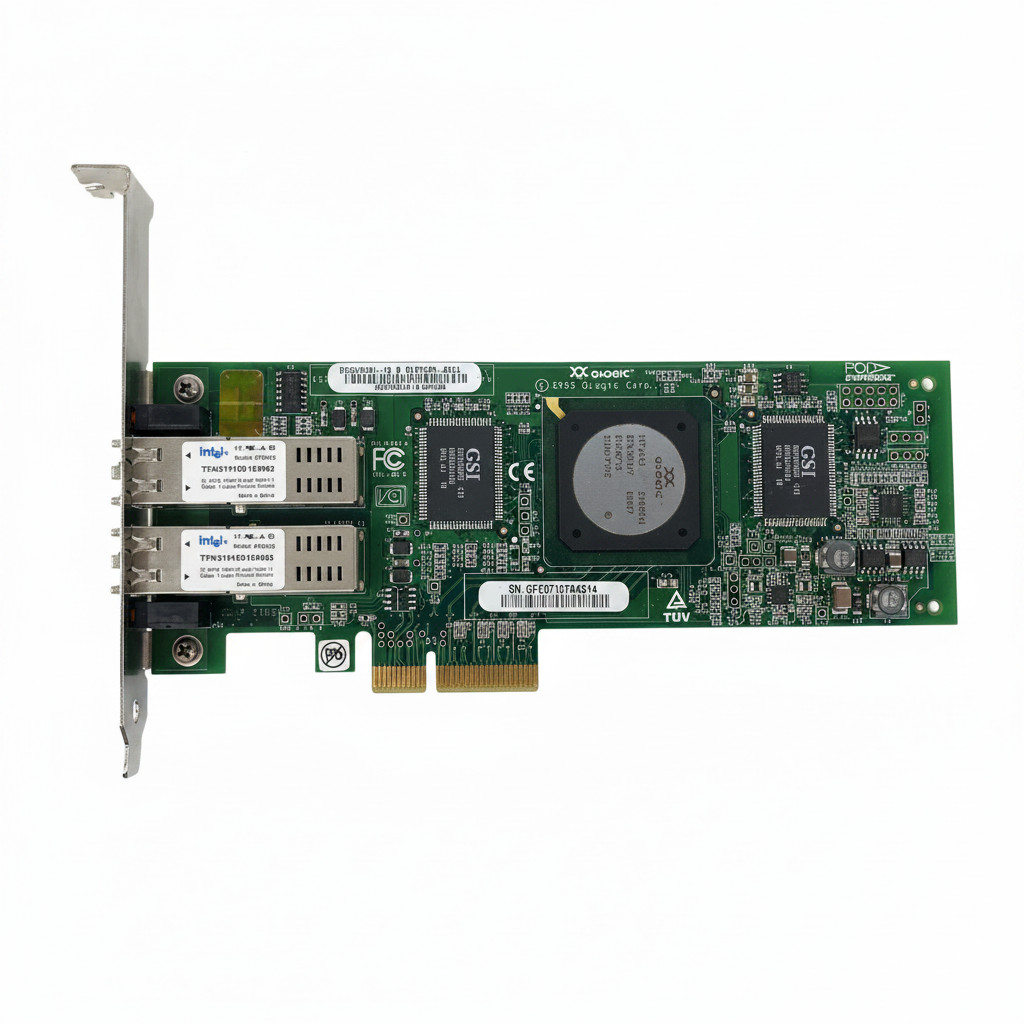 Dell QLogic QLE2462 4Gb Dual Port Fibre Channel PCI-E x4 HBA Host Bus Adapter