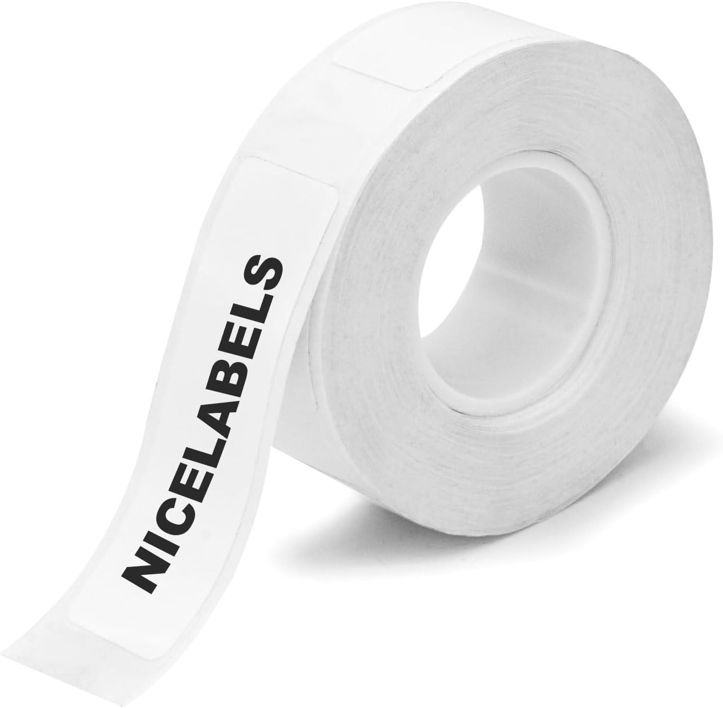 1 roll Tape Refills (Bright White), Compatible with Phomemo D30 Printer, White
