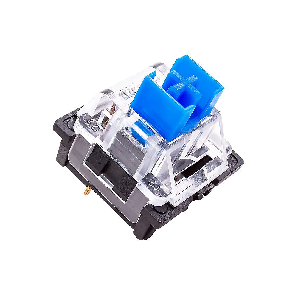 OUTEMU Blue Switches 3-Pin Tactile Clicky 50Gf - DIY Replacement for Mechanical