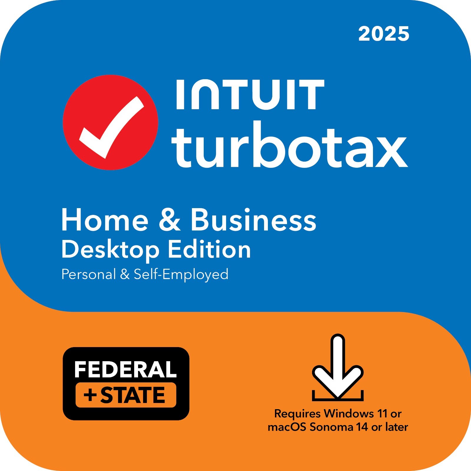 TurboTax Federal+State Home & Business (Retail) (1 User/s) for Windows, Mac...