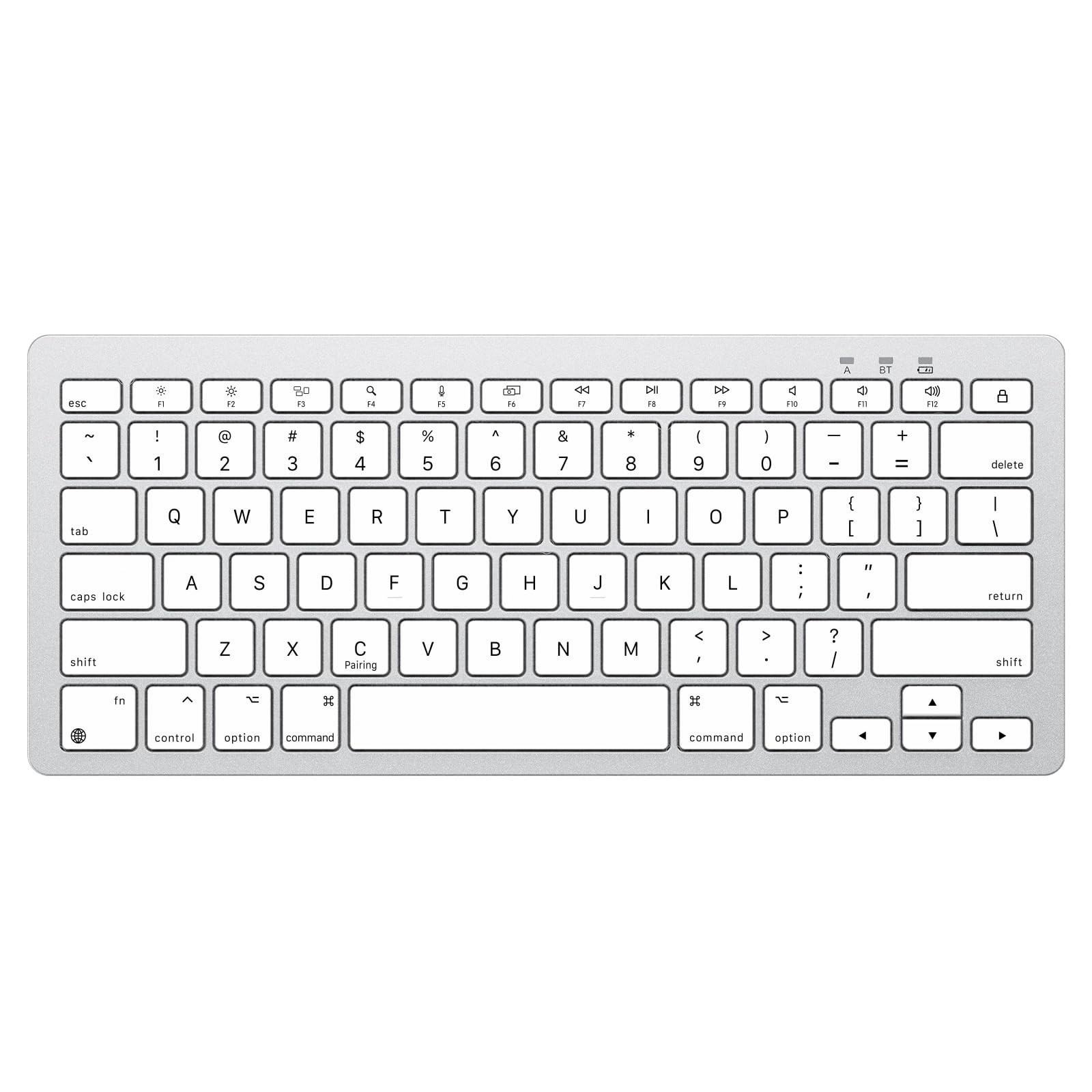 OMOTON Rechargeable Bluetooth Keyboard for Mac Ultra-Compact No Number Pad