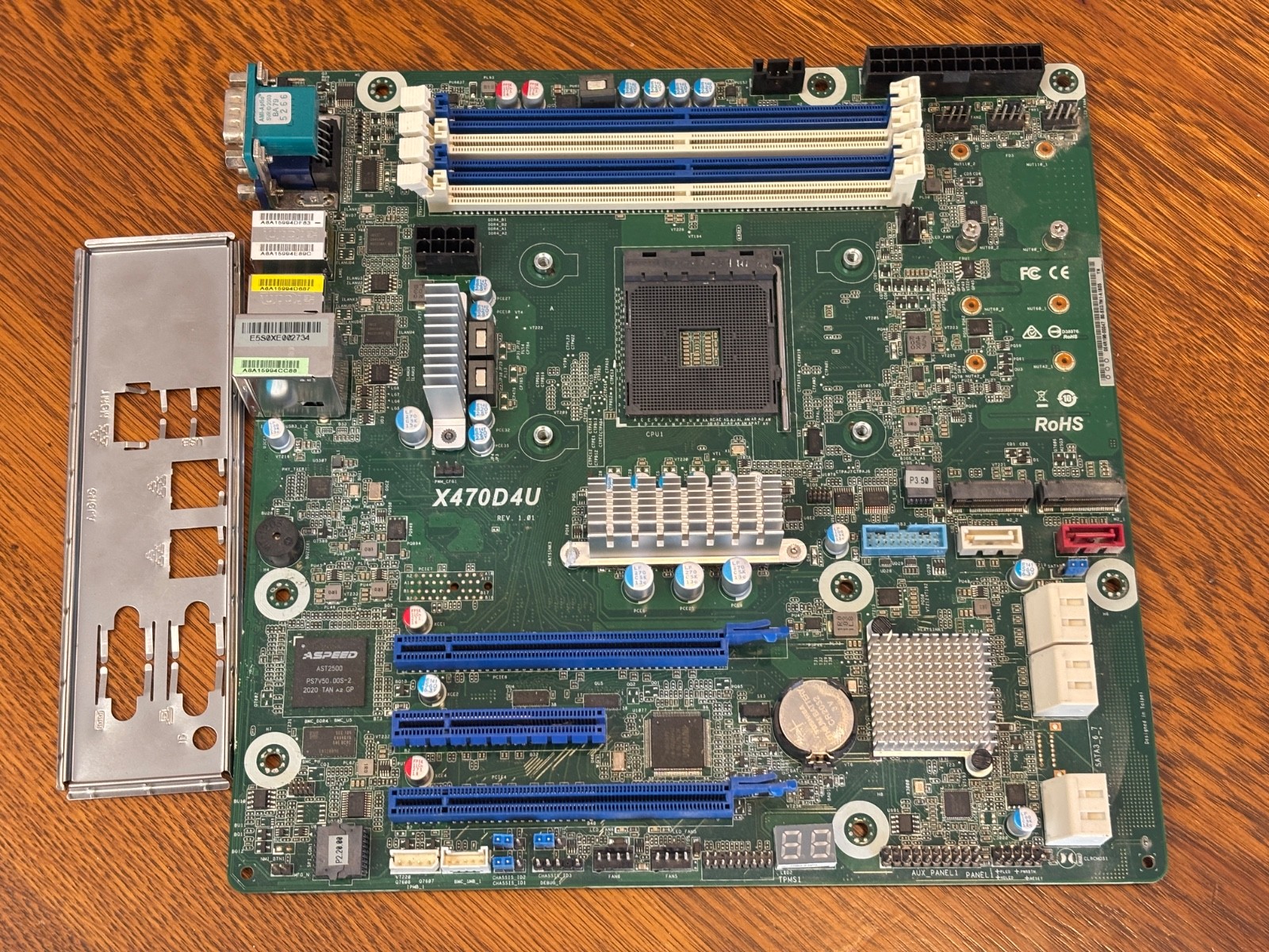 ASRock X470D4U AMD AM4 Socket Micro ATX Server Motherboard