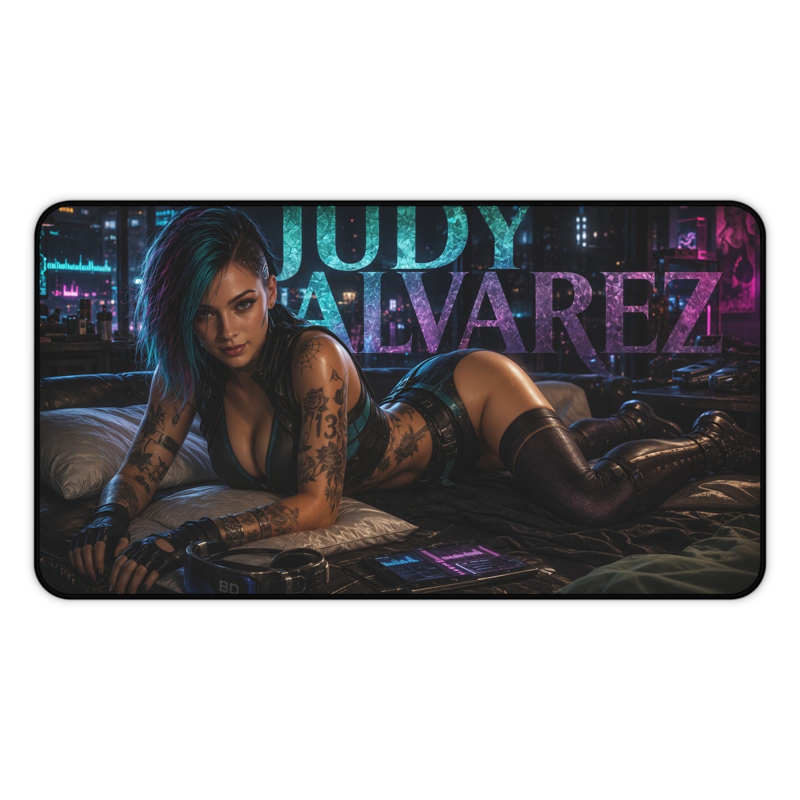 Judy Alvarez Mouse Pad, Cyberpunk 2077 XXL Gaming Desk Mat