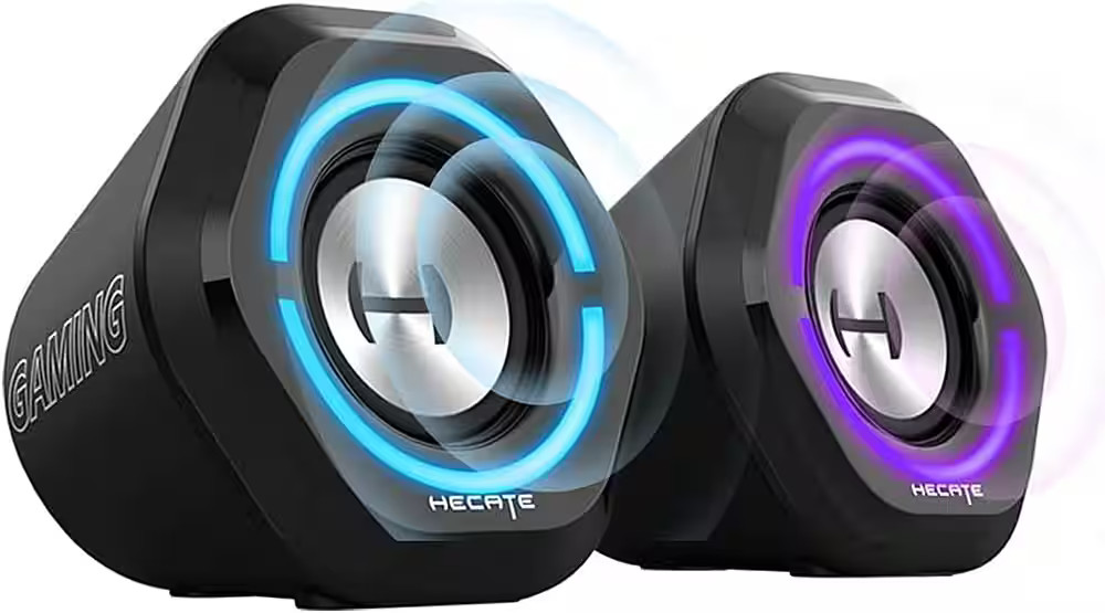 Edifier - G1000 2.0 Bluetooth Gaming Speakers with RGB Lighting (2-Piece) - B...