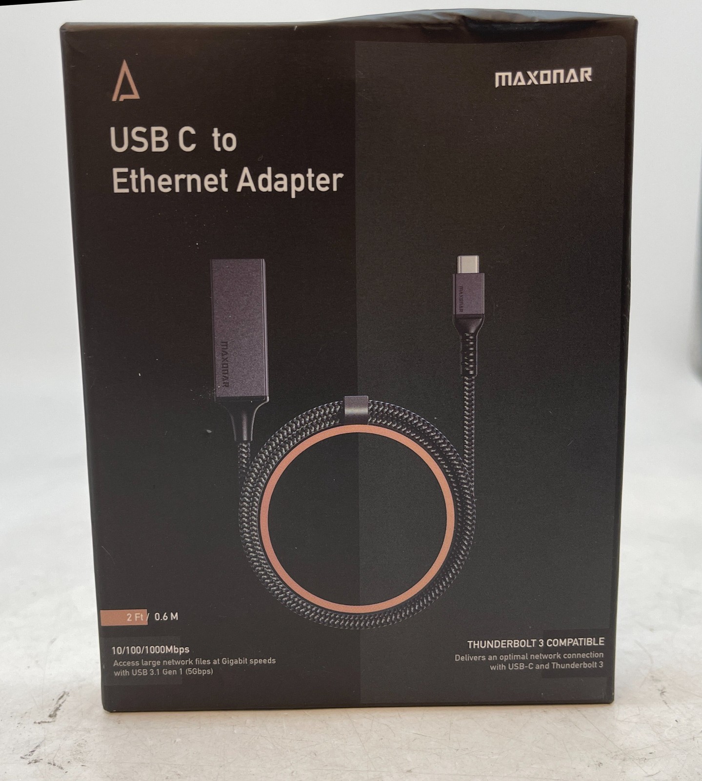 Maxonar TB42/43 Thunderbolt 4 Cable 3.3ft 40Gbps USB-C To USB-C - Free S/H