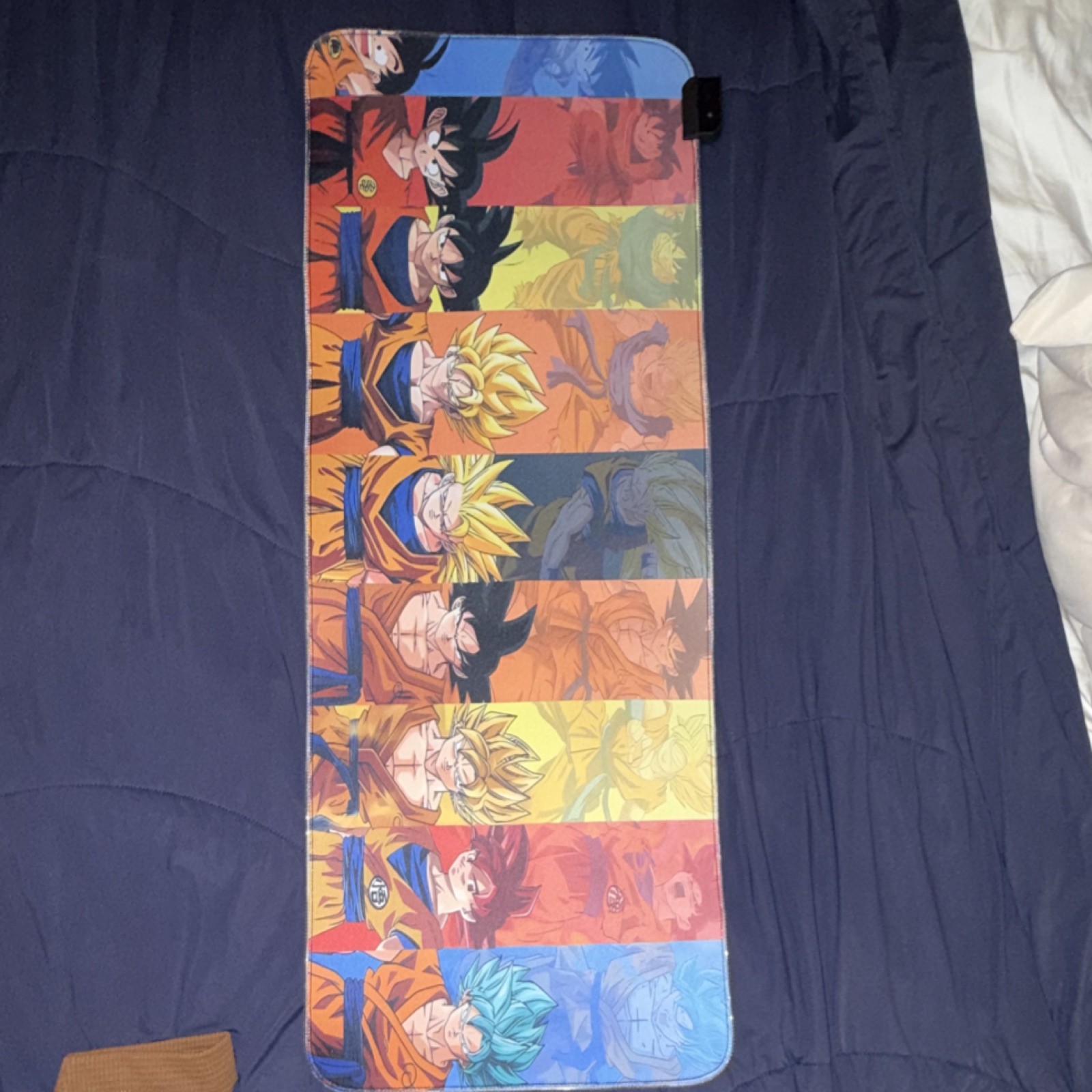 Custom Dragon Ball Z Light up Multicolor Mouse Pad  with Goku Transformations