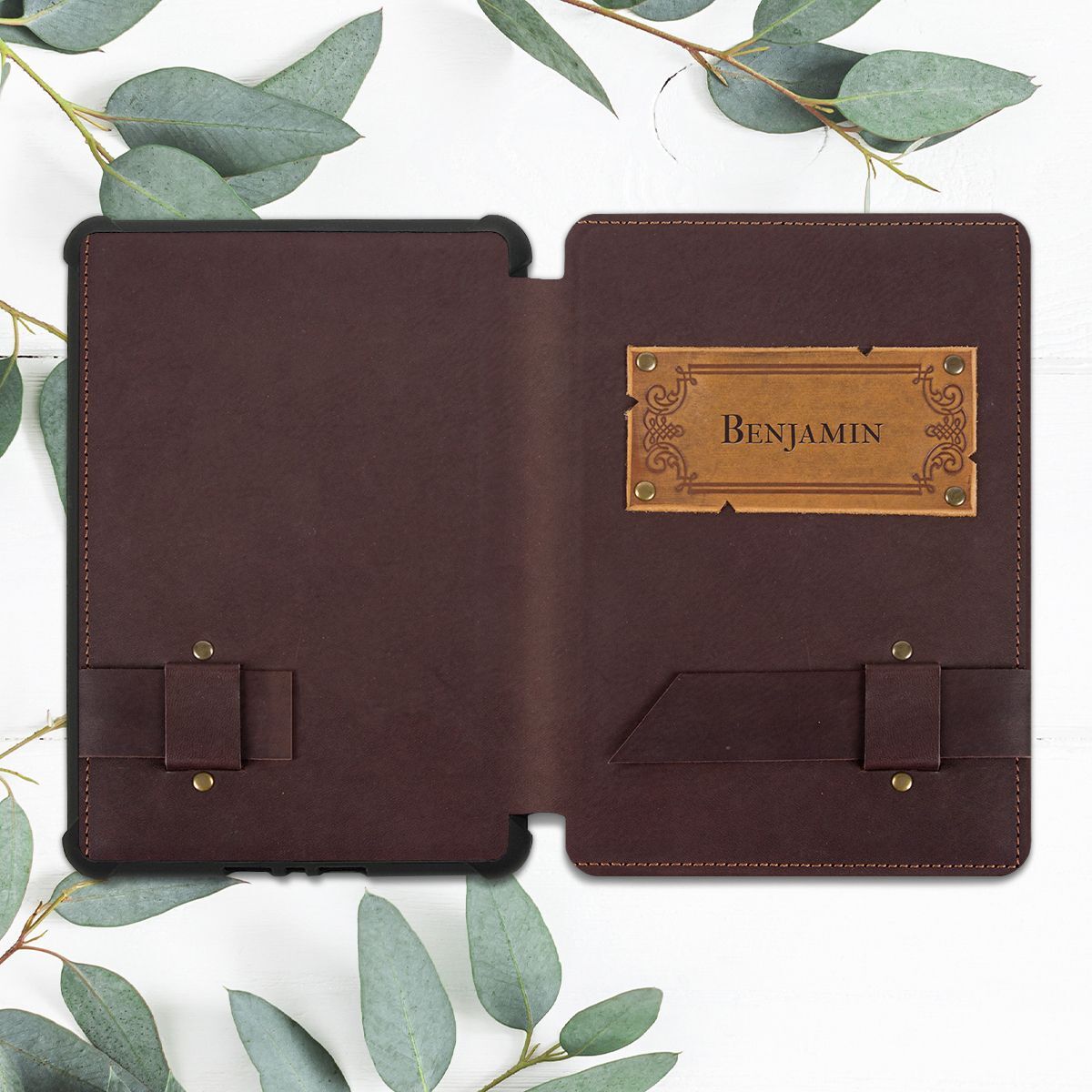 Custom Name Brown Book Retro Case For All-new Kindle 10th Gen Kindle Paperwhite