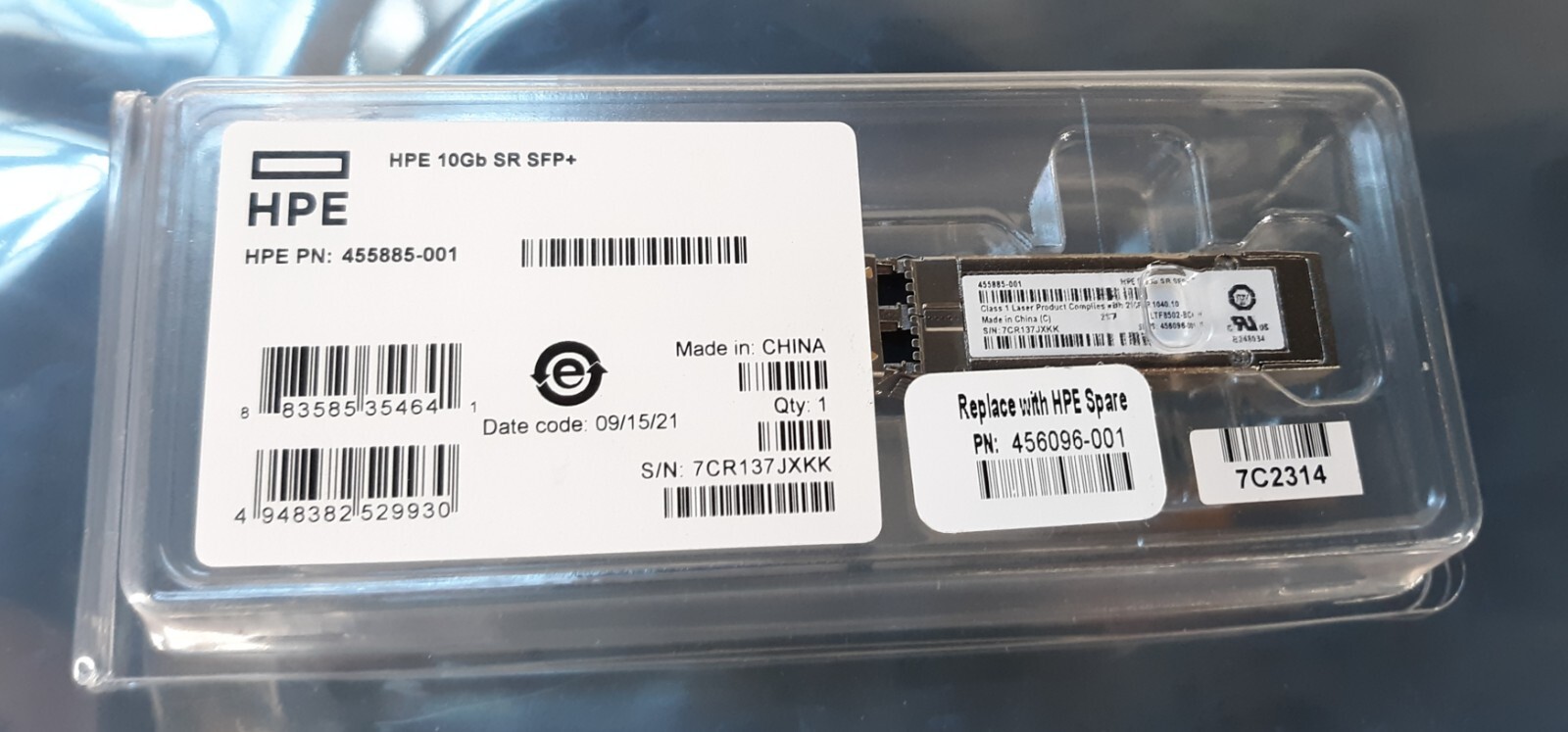 HPE 10GB SR SFP+ 45096-001 Transceiver NEW *OPEN BOX*