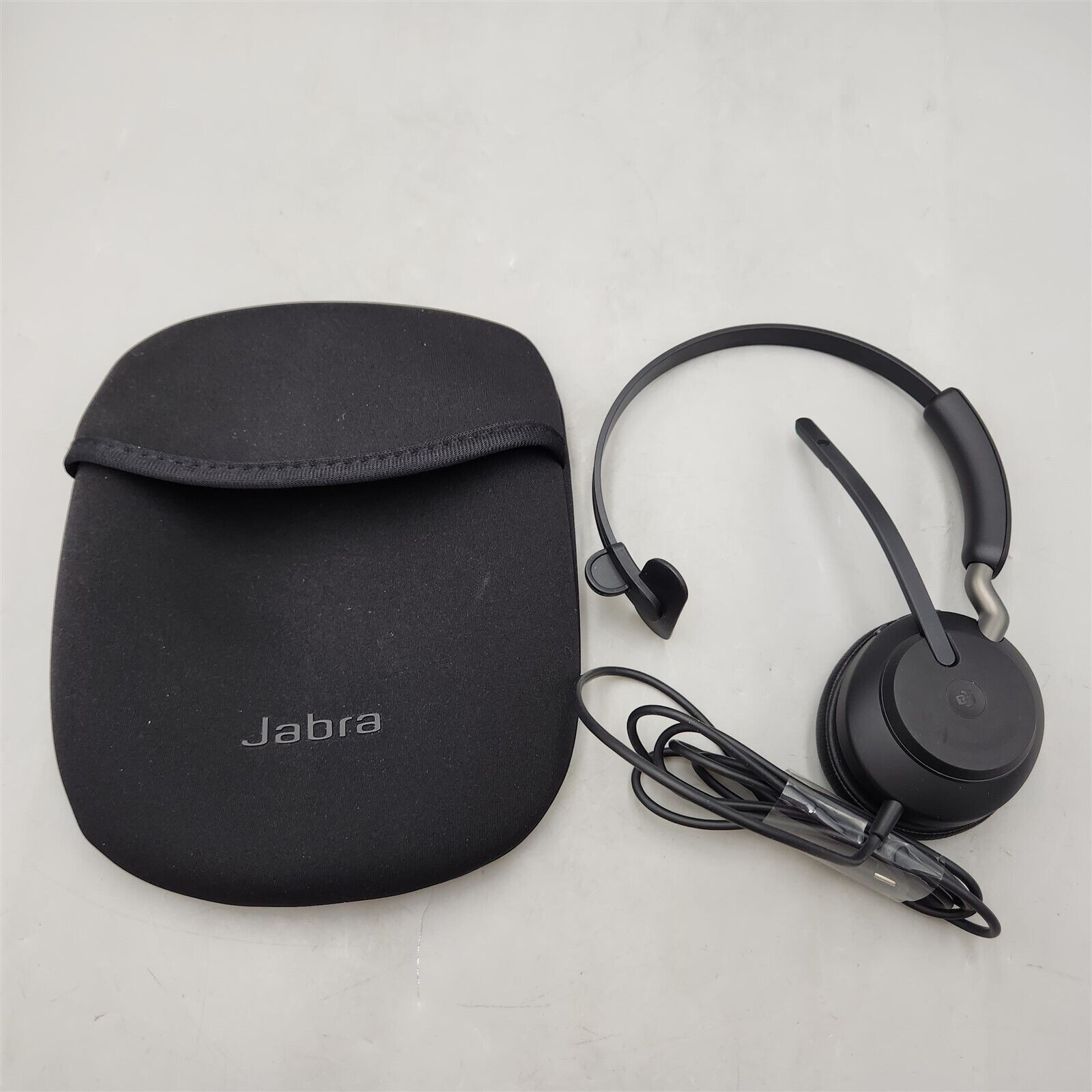 Jabra Evolve2 40 MS Wired Headphones, USB-C, Mono, Black