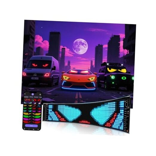 Multifunctional Bright 1PCS Devil Eyes Cars SUVs&Trucks 1PCS-15in x 4in