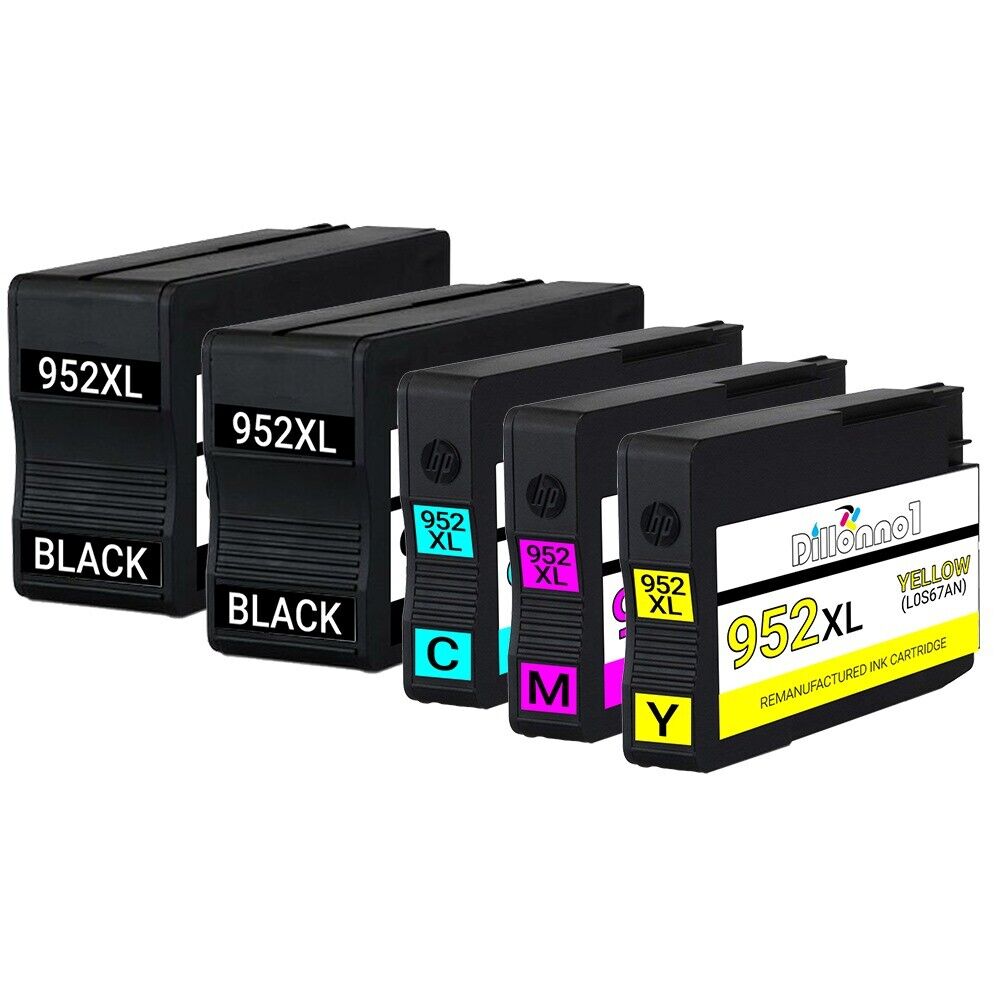 5PK for HP952XL Ink for HP Officejet Pro 7740 8210 8216 8218 8710 8714 8715 8716
