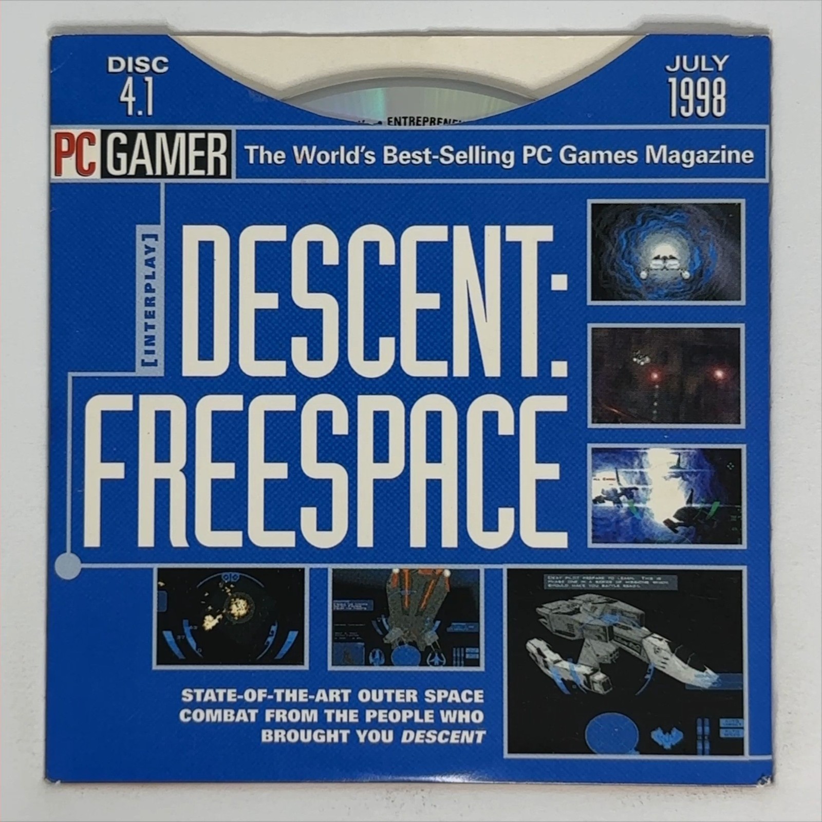 PC Gamer Demo Disc 4.1 July 1998 CD-ROM Vintage PC Gaming Software