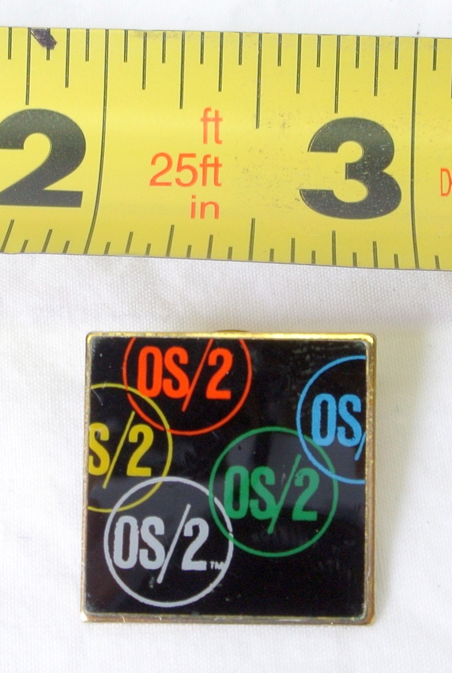 IBM OS/2 Advertising Lapel Pin Vintage New Old Stock