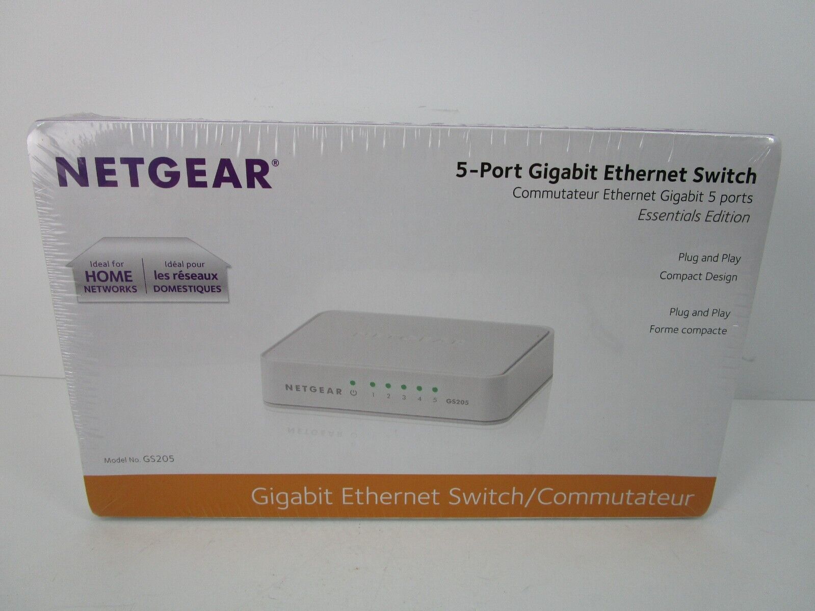 NETGEAR (GS205100PAS GS205) 5 Port Gigabit Ethernet Switch Brand