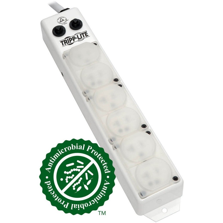 Tripp Lite Power Strip Medical Hospital Grade UL1363A 6 Outlet 20A 7ft Cord
