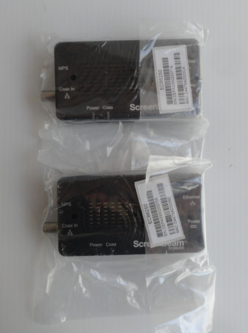 Lot of 2, ScreenBeam ECB6250 Network Adapter , NO POWER ADAOTER