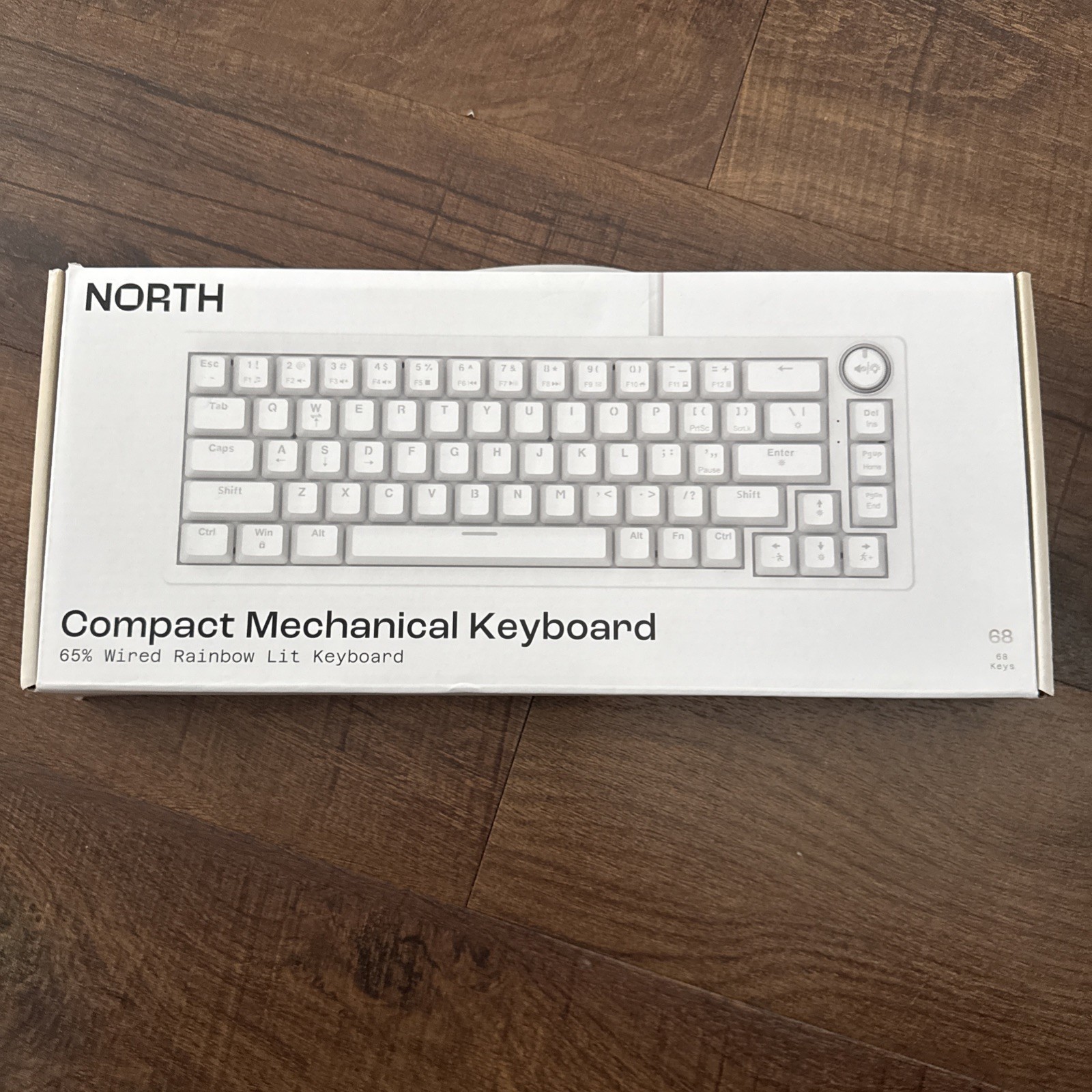 Mechanical Keyboard - NEW IN BOX - 68 Keys - Wired - rainbow lit - Compact