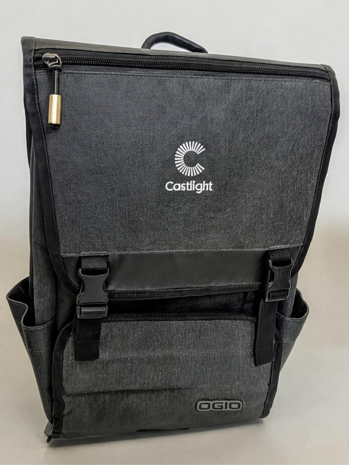 OGIO Apex Rucksack Gray Laptop Backpack Castlight Embroidered Commuter Travel