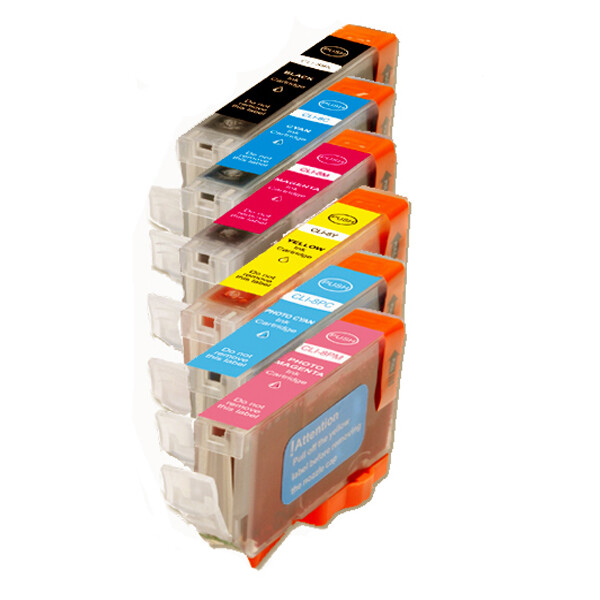 CLI-8 Compatible Ink Cartridges For Canon Pixma iP6600D iP6700D Color Printer