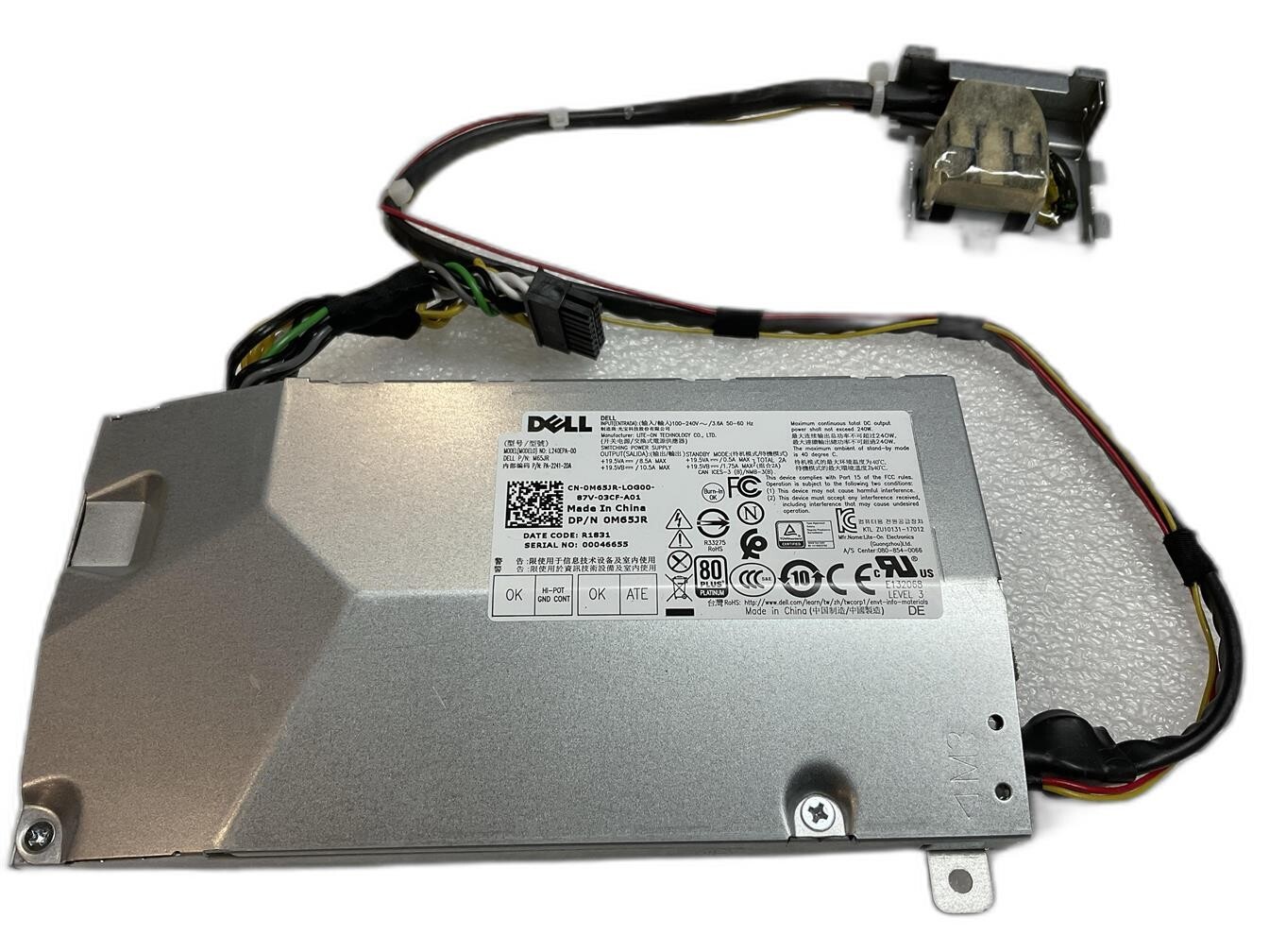 0M65JR NEW GENUINE Dell Optiplex 7460 7760 AIO 240 Watt Power Supply